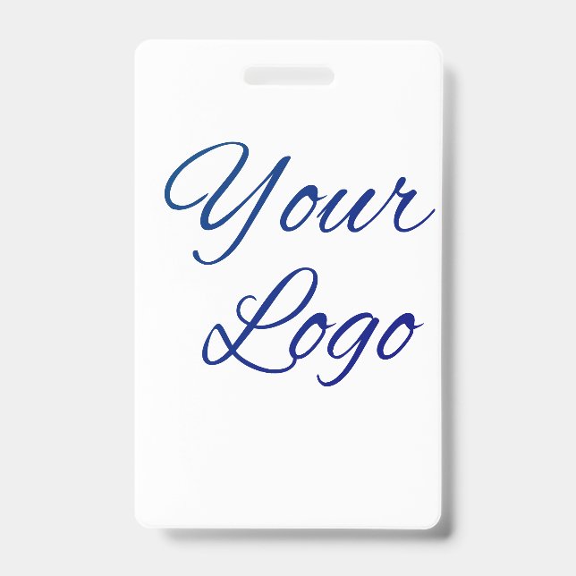 simple minimal add your logo/design here text      badge (Front)