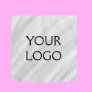 simple minimal add your logo/design here text      bandana