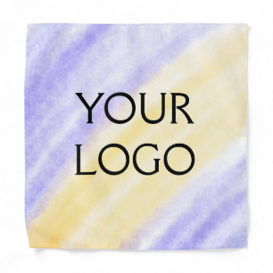 simple minimal add your logo/design here text bandana