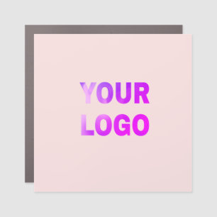 simple minimal add your logo/design here text car magnet