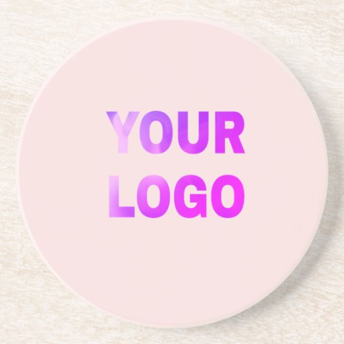 simple minimal add your logodesign here text      coaster