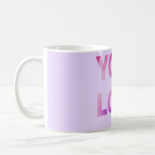 simple minimal add your logo/design here text coffee mug