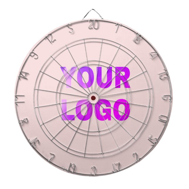 simple minimal add your logo/design here text      dart board (Front)