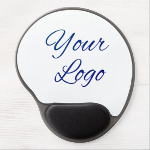 simple minimal add your logo/design here text      gel mouse pad