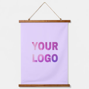 simple minimal add your logo/design here text      hanging tapestry