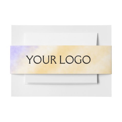 simple minimal add your logodesign here text      invitation belly band