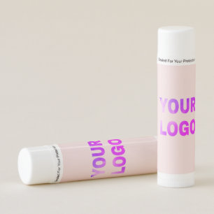 simple minimal add your logo/design here text lip balm