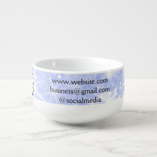 simple minimal add your logo/design here text name soup mug