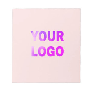 simple minimal add your logo/design here text notepad