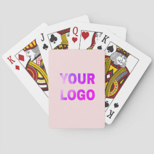 simple minimal add your logo/design here text      poker cards