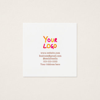 simple minimal add your logo/design here text  pos