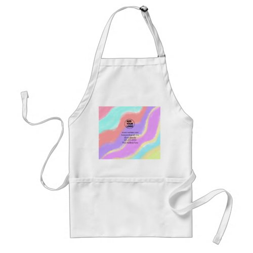 simple minimal add your logodesign here text  pos adult apron