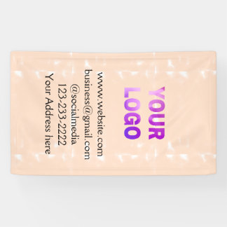 simple minimal add your logo/design here text  pos banner