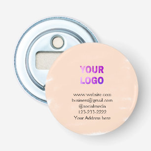 simple minimal add your logo/design here text pos bottle opener