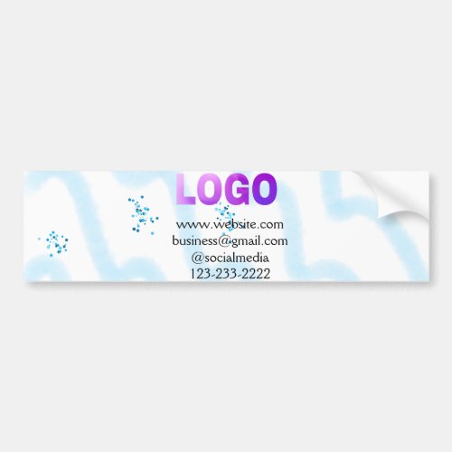 simple minimal add your logodesign here text  pos bumper sticker