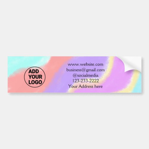 simple minimal add your logodesign here text  pos bumper sticker