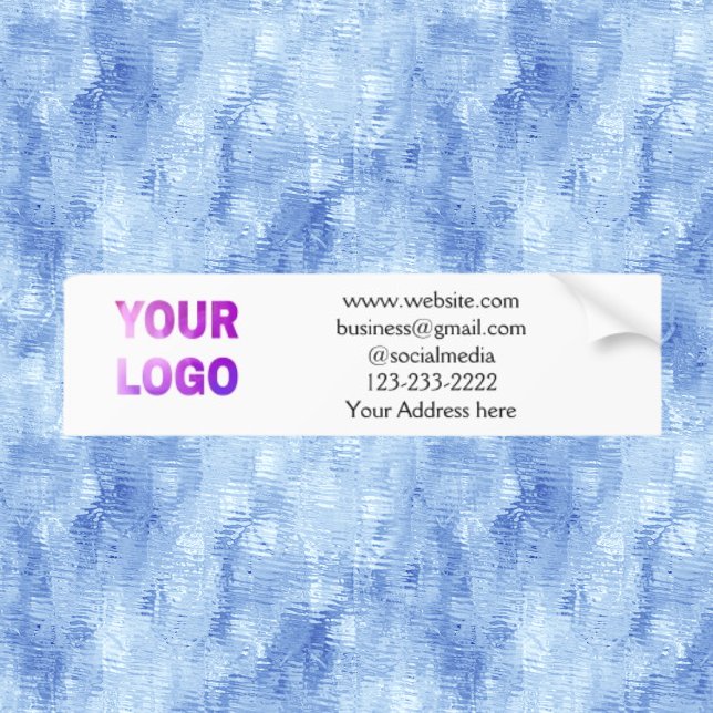 simple minimal add your logo/design here text  pos bumper sticker (Creator Uploaded)