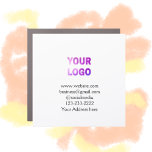 simple minimal add your logo/design here text  pos car magnet<br><div class="desc">simple business sticker</div>