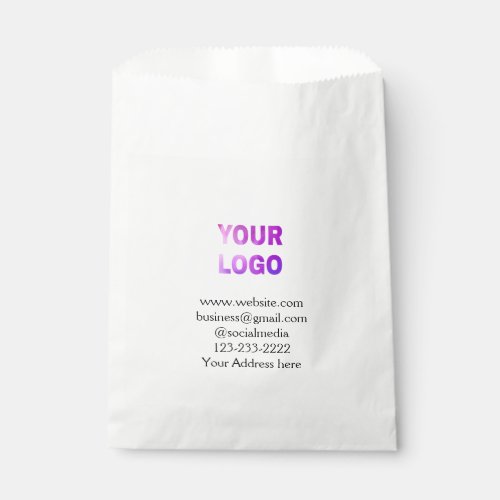 simple minimal add your logodesign here text  pos favor bag