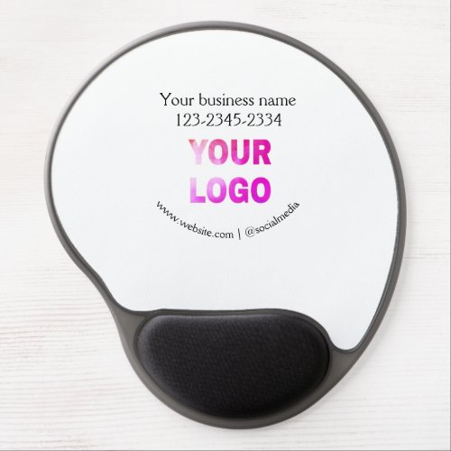 simple minimal add your logodesign here text  pos gel mouse pad