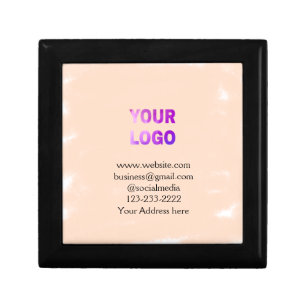 simple minimal add your logo/design here text  pos gift box