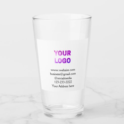 simple minimal add your logodesign here text  pos glass