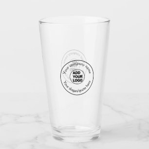 simple minimal add your logo/design here text pos glass