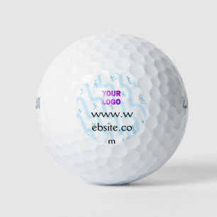 simple minimal add your logo/design here text pos golf balls