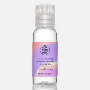 simple minimal add your logo/design here text pos hand sanitizer