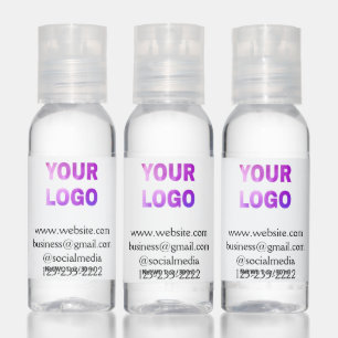 simple minimal add your logo/design here text pos hand sanitizer