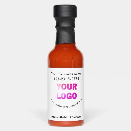 simple minimal add your logodesign here text  pos hot sauces