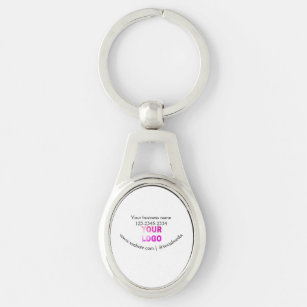 simple minimal add your logo/design here text  pos keychain