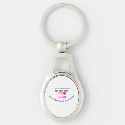 simple minimal add your logodesign here text  pos keychain