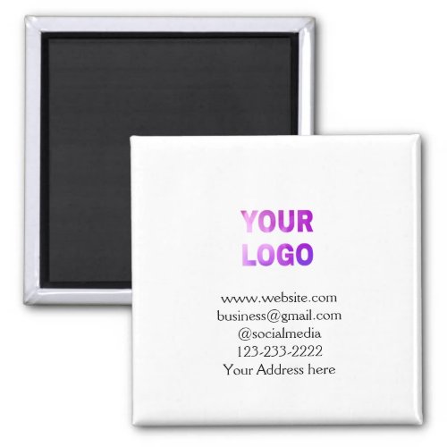 simple minimal add your logodesign here text  pos magnet