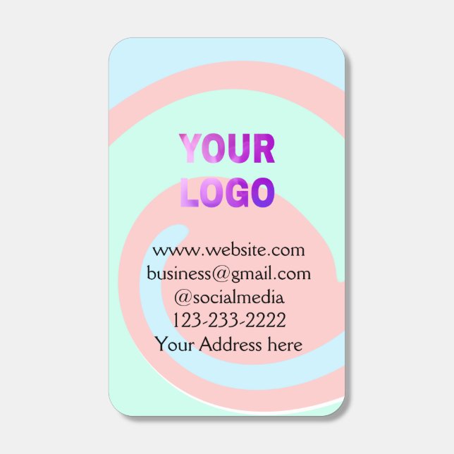 simple minimal add your logo/design here text  pos matchboxes (Front)