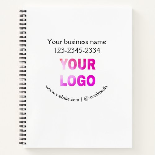 simple minimal add your logodesign here text  pos notebook