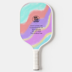 simple minimal add your logo/design here text  pos pickleball paddle
