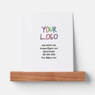 simple minimal add your logo/design here text  pos picture ledge