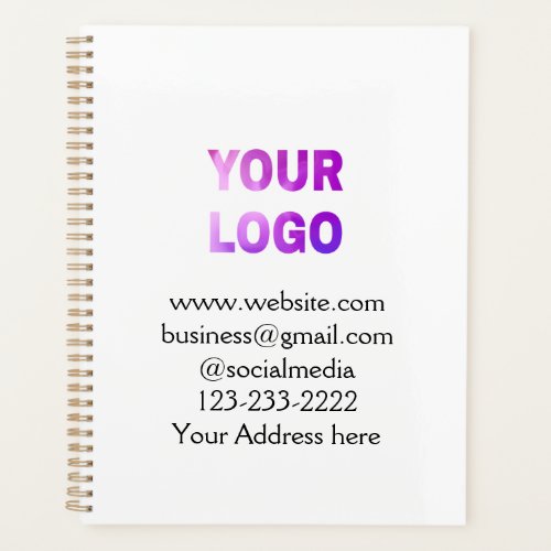 simple minimal add your logodesign here text  pos planner