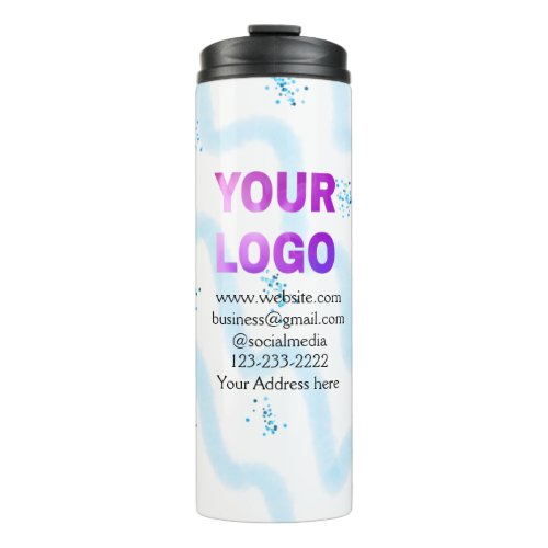 simple minimal add your logodesign here text  pos thermal tumbler