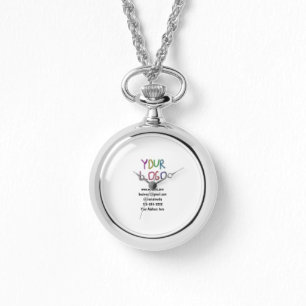 simple minimal add your logo/design here text pos watch