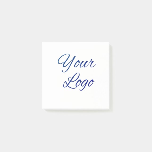 simple minimal add your logo/design here text      post-it notes (Front)
