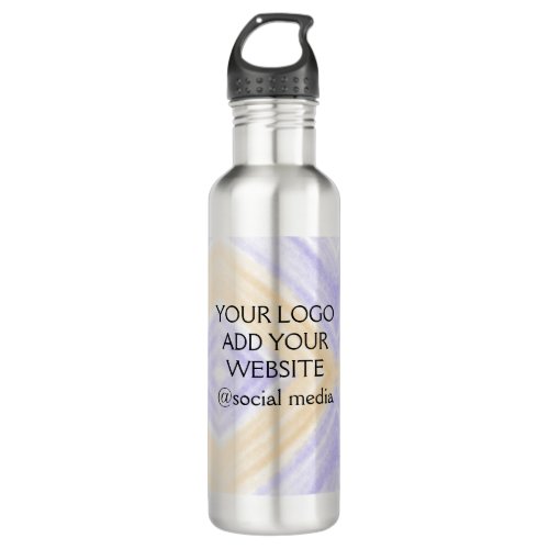 simple minimal add your logodesign here text     stainless steel water bottle