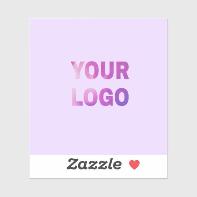 simple minimal add your logo/design here text      sticker (Sheet)