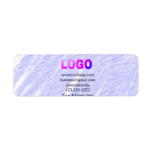 simple minimal add your logo/design here text  thr label