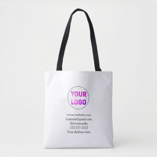 simple minimal add your logodesign here text  tot tote bag