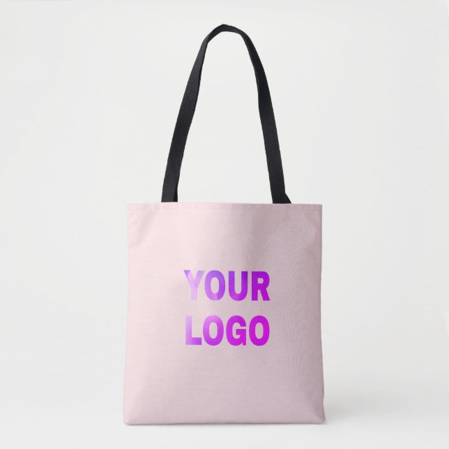 simple minimal add your logo/design here text      tote bag (Front)