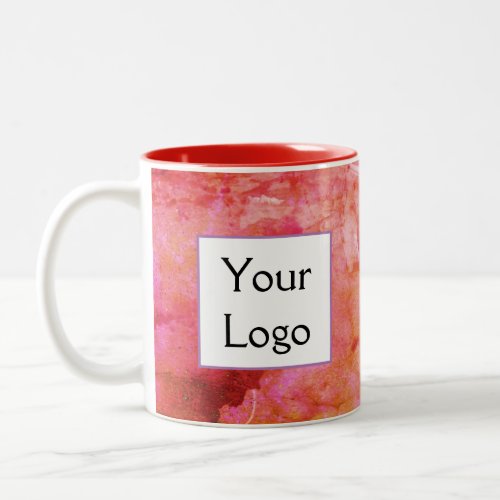 simple minimal add your logodesign here text      Two_Tone coffee mug