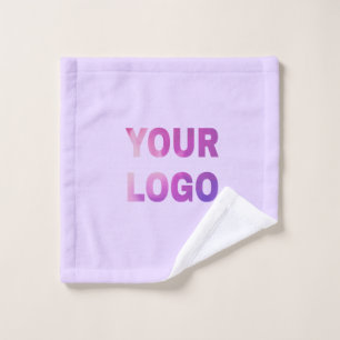 simple minimal add your logo/design here text      wash cloth