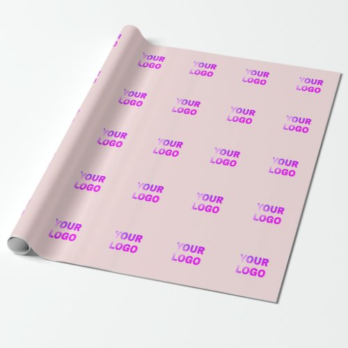 simple minimal add your logodesign here text      wrapping paper